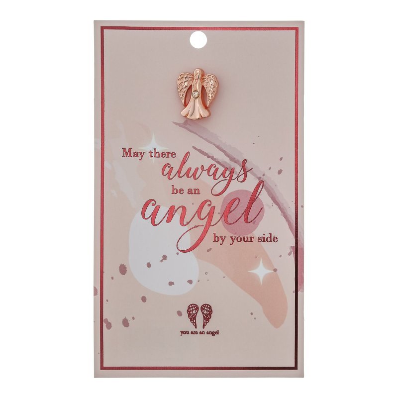 Angel By Your Side Lapel Pin on Card - You Are An Angel from thetraditionalgiftshop.com
