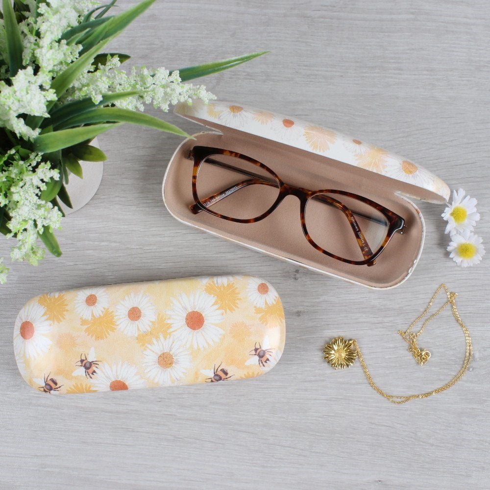Bee & Daisy Glasses Case - Jones Home & Gift from thetraditionalgiftshop.com