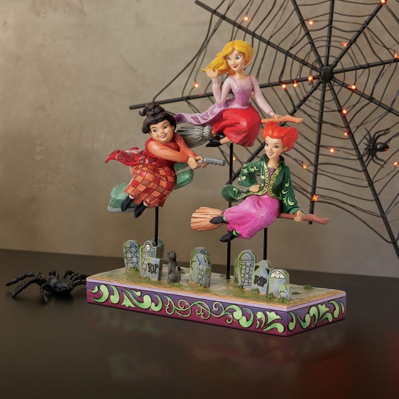 Come We Fly (Hocus Pocus Sanderson Sisters on Broomsticks) - Disney Traditions from thetraditionalgiftshop.com