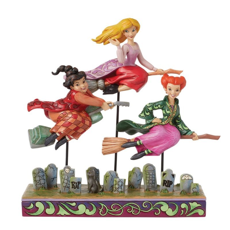 Come We Fly (Hocus Pocus Sanderson Sisters on Broomsticks) - Disney Traditions from thetraditionalgiftshop.com