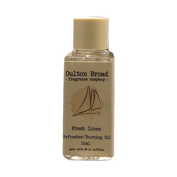 Fresh Linen Fragrance Oil (10ml) - Oulton Broad Fragrance Company from thetraditionalgiftshop.com