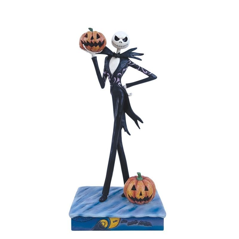 Frightful Fun (Jack Holding Pumpkin) - Disney Traditions from thetraditionalgiftshop.com