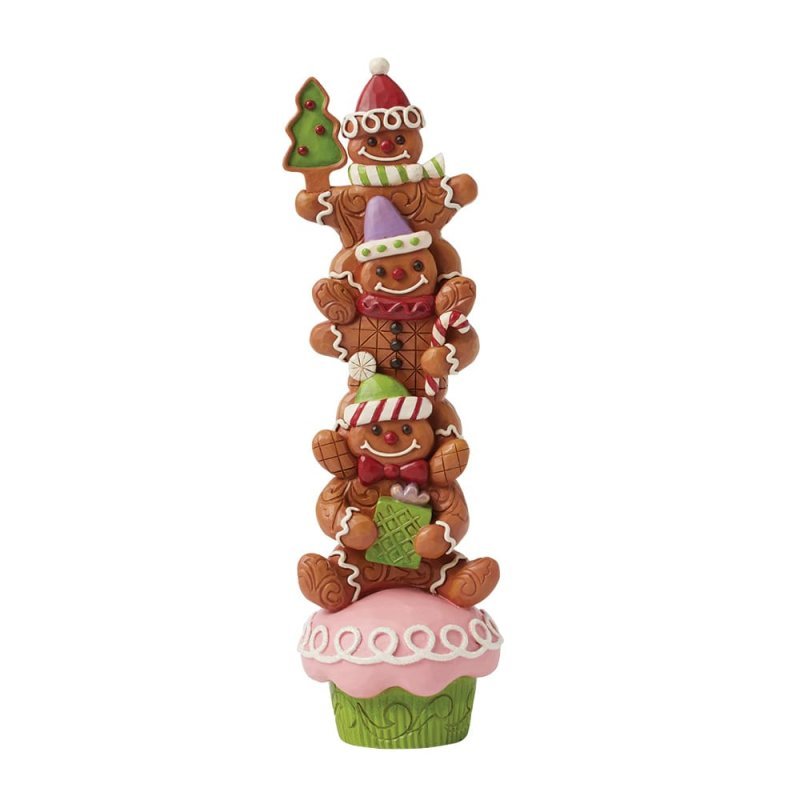 Ginger Stack (Stacked Gingerbread Men) - Heartwood Creek by Jim Shore from thetraditionalgiftshop.com