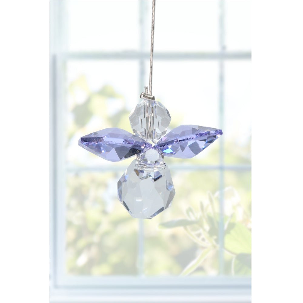 June Birthstone Crystal Guardian Angel - Light Amethyst (Small) - Wild Things Crystal from thetraditionalgiftshop.com