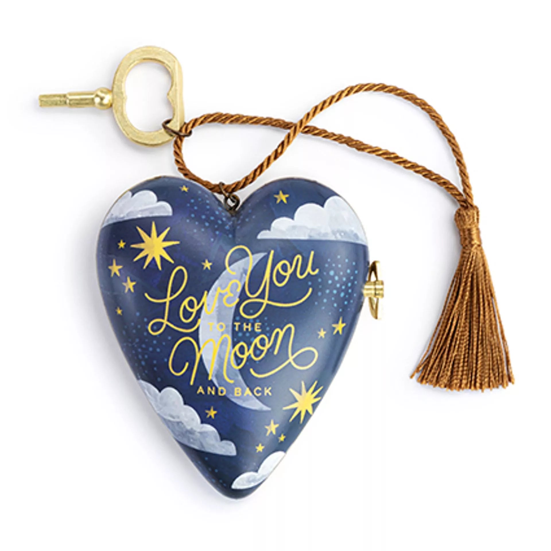 Love You To The Moon and Back Musical Art Heart - Art Hearts by Demdaco from thetraditionalgiftshop.com