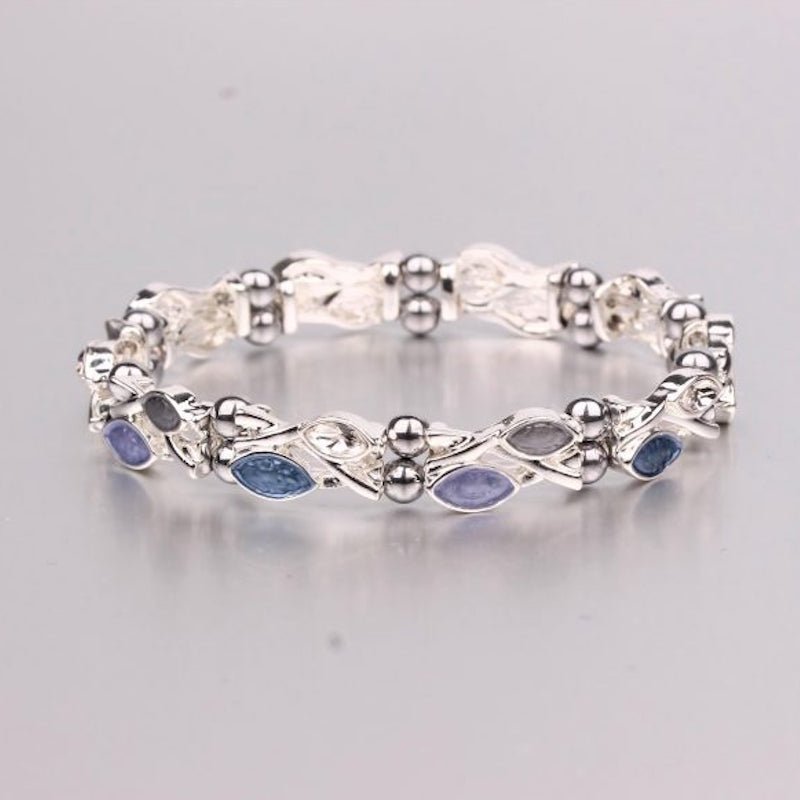 Magnetic Hematite Bracelet (MH3492) - Pure by Coppercraft from thetraditionalgiftshop.com