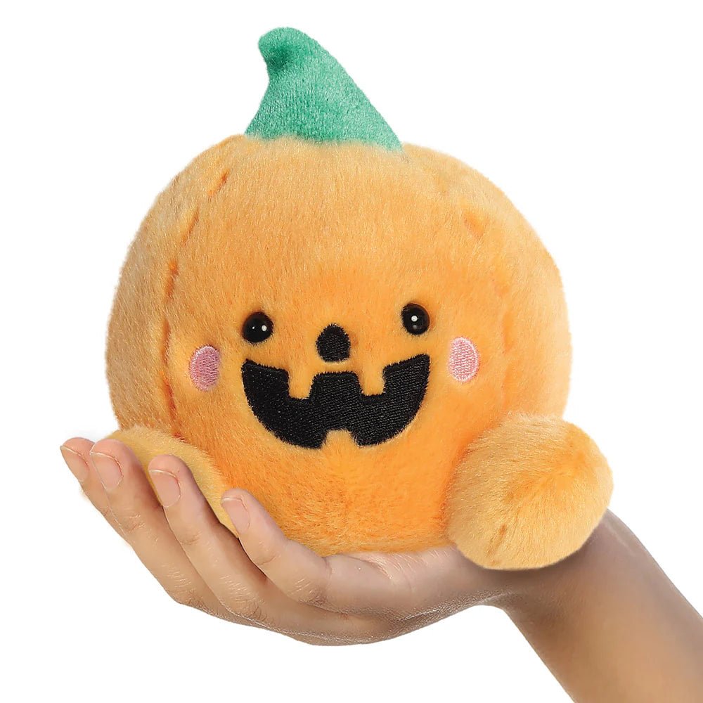 Palm Pals Carver Jack O'Lantern Pumpkin Plush Toy - Palm Pals from thetraditionalgiftshop.com