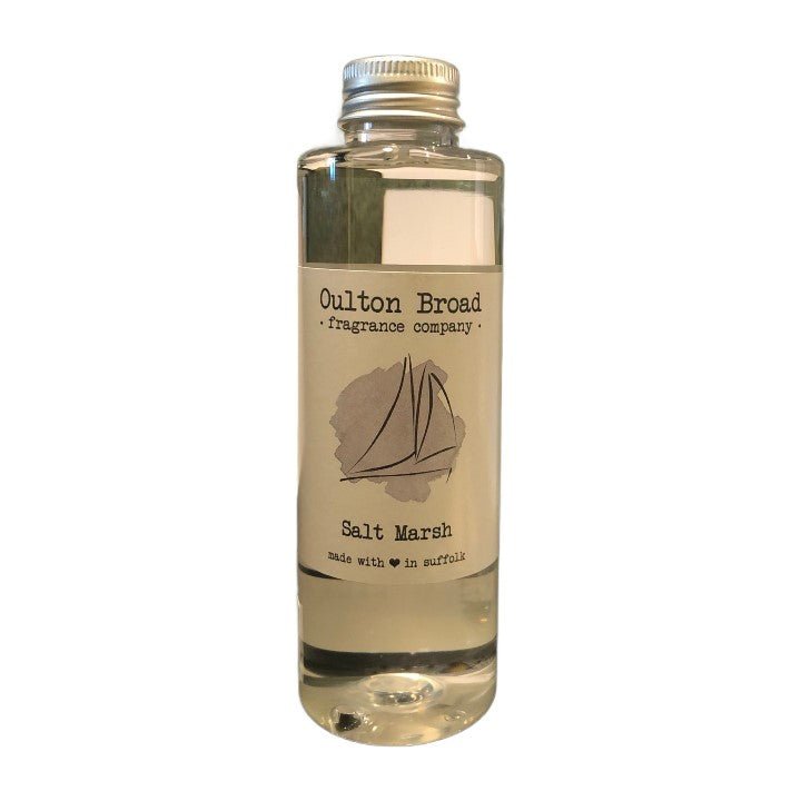 Salt Marsh Reed Diffuser Refill Oil - Oulton Broad Fragrance Company from thetraditionalgiftshop.com