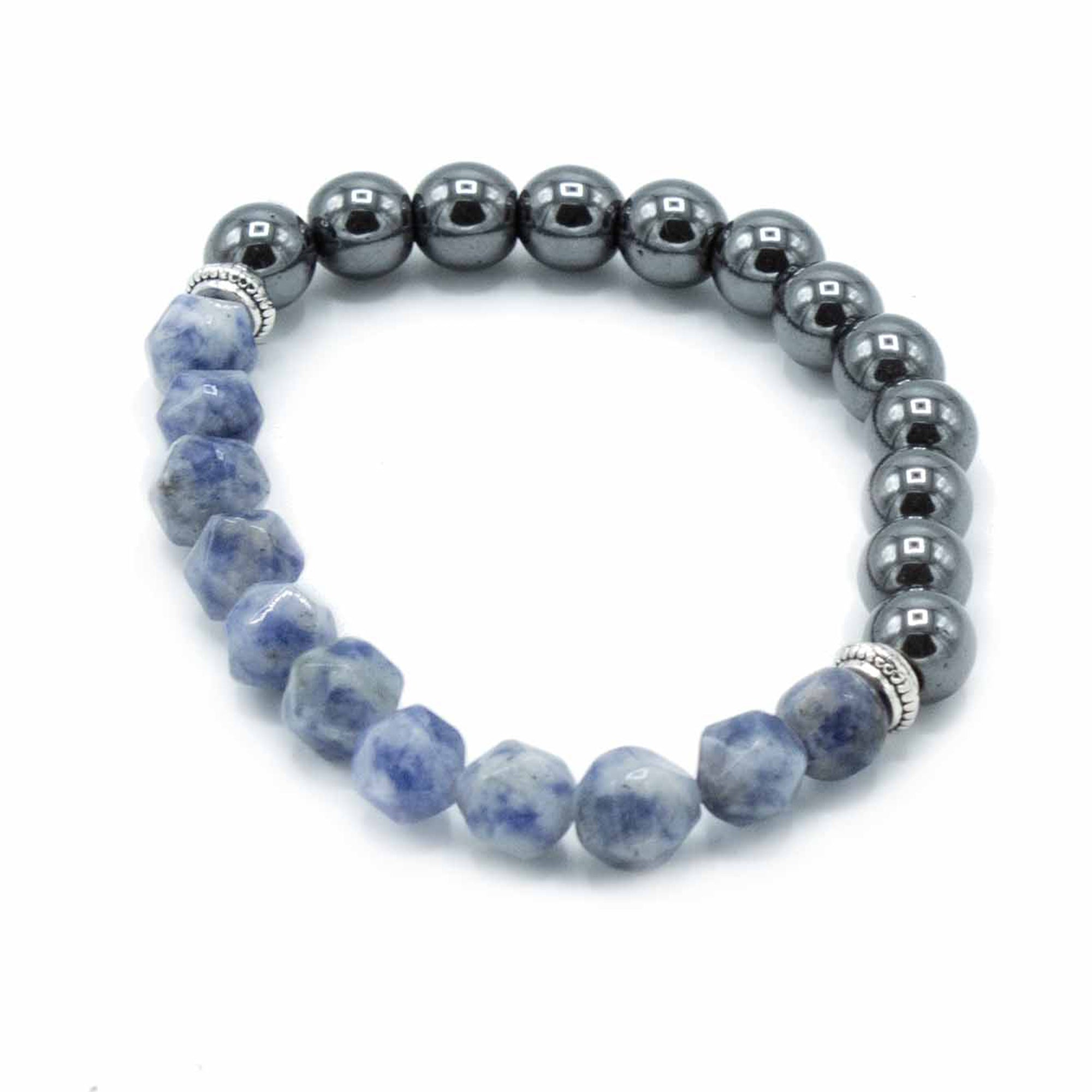 Sodalite Faceted Gemstone Bracelet - Gemstone Bracelets from thetraditionalgiftshop.com