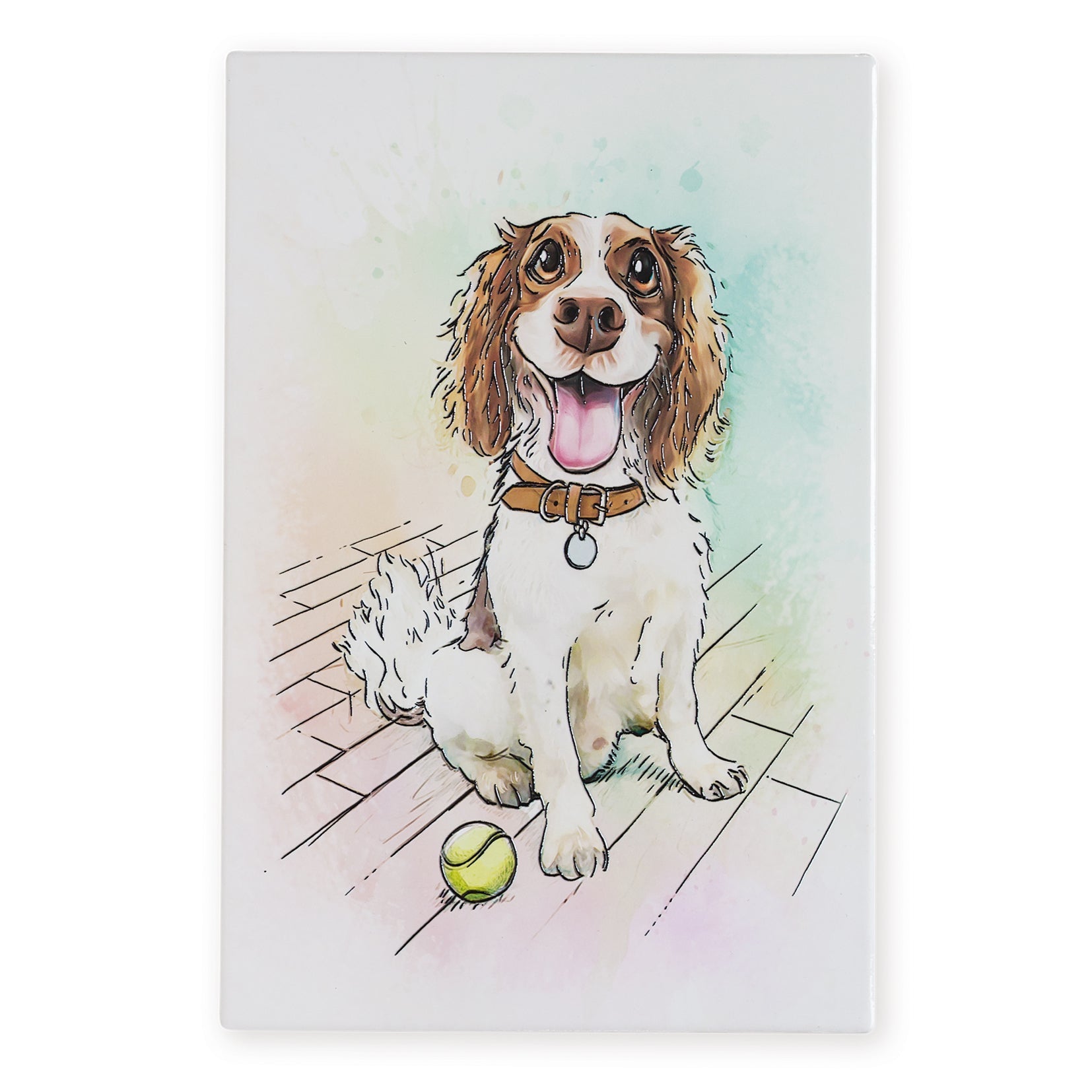 Springer Spaniel Ceramic Art Tile - Art of Arora from thetraditionalgiftshop.com