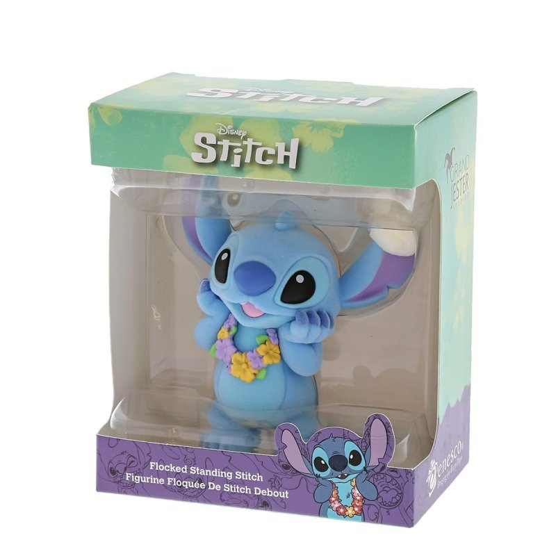 Stitch Flocked Figurine - Grand Jester Studios from thetraditionalgiftshop.com