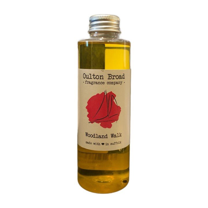 Woodland Walk Reed Diffuser Refill Oil - Oulton Broad Fragrance Company from thetraditionalgiftshop.com
