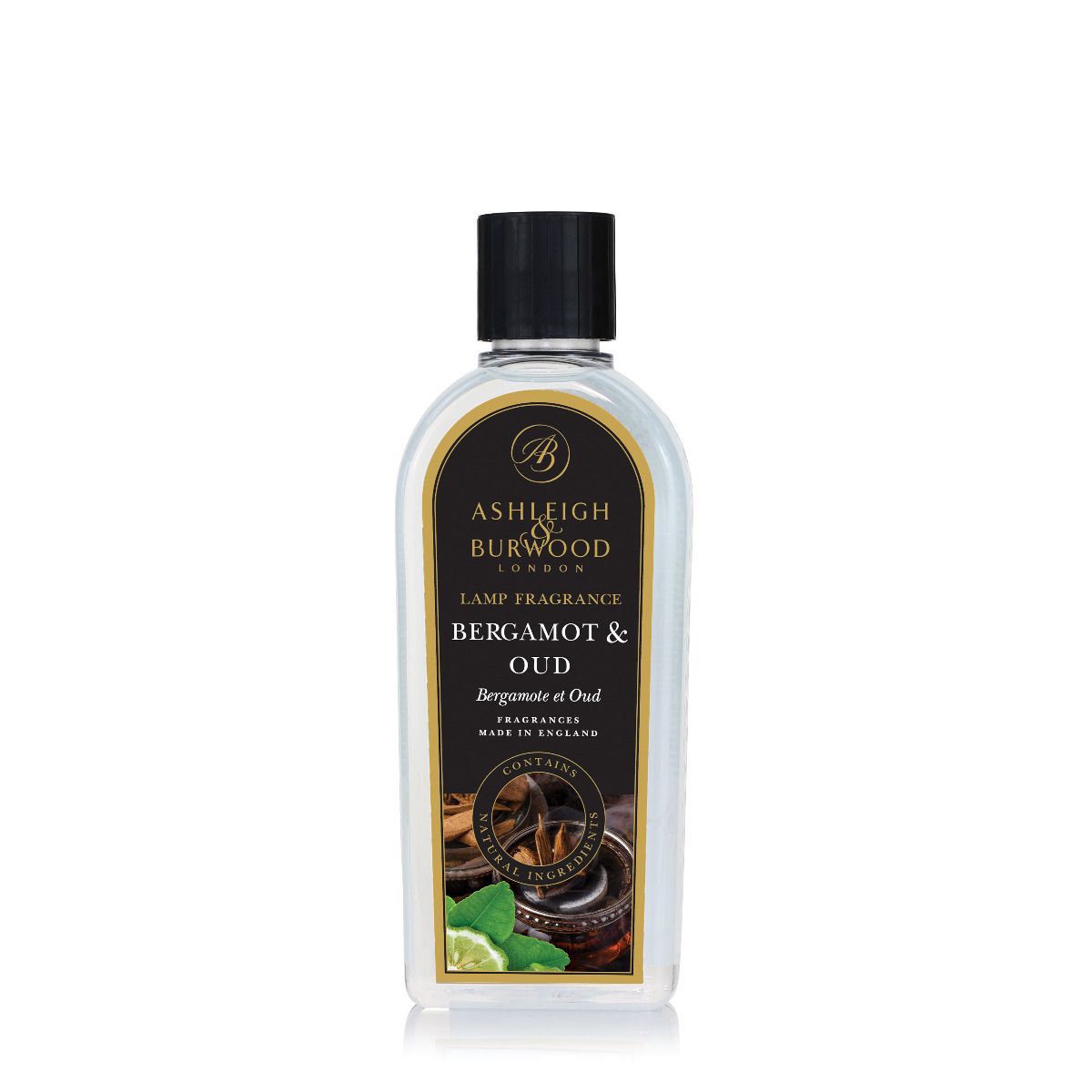 Ashleigh & Burwood Bergamot & Oud Fragrance Lamp Oil (500ml) - Ashleigh & Burwood Fragrance Lamps from thetraditionalgiftshop.com