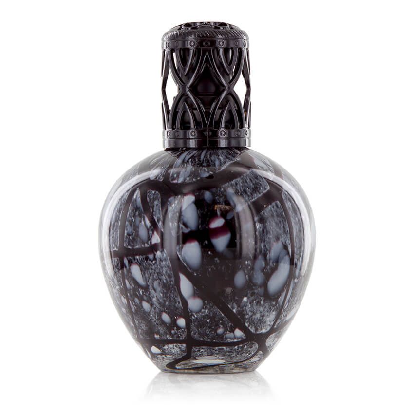 Ashleigh & Burwood Black Marble Large Glass Fragrance Lamp - Ashleigh & Burwood Fragrance Lamps from thetraditionalgiftshop.com