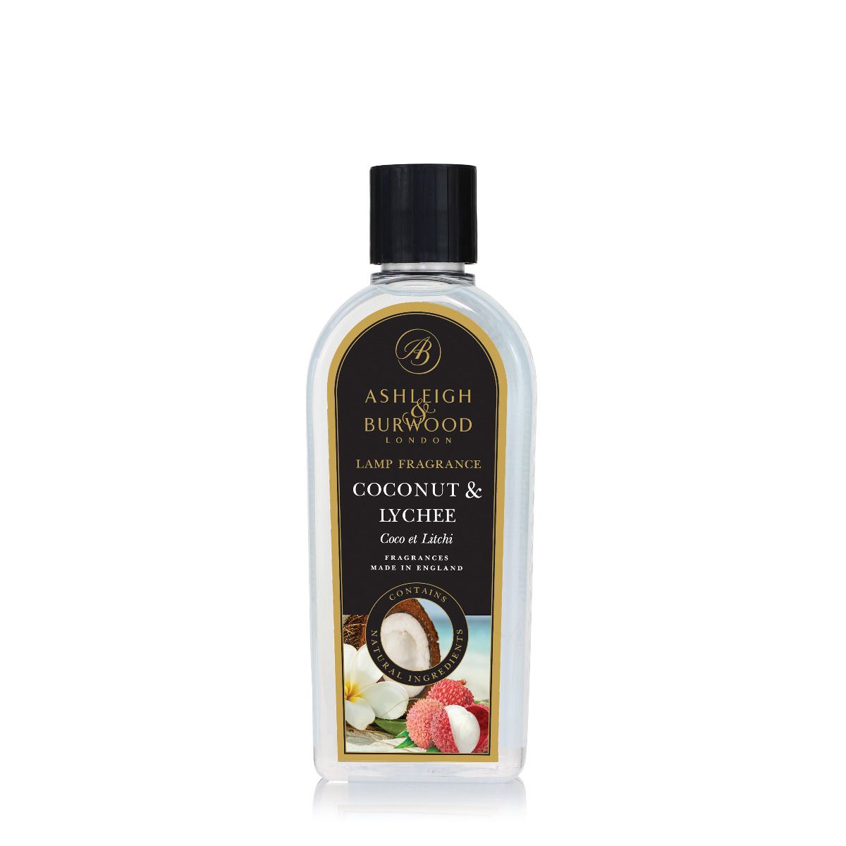 Ashleigh & Burwood Coconut & Lychee Fragrance Lamp Oil (500ml) - Ashleigh & Burwood Fragrance Lamps from thetraditionalgiftshop.com
