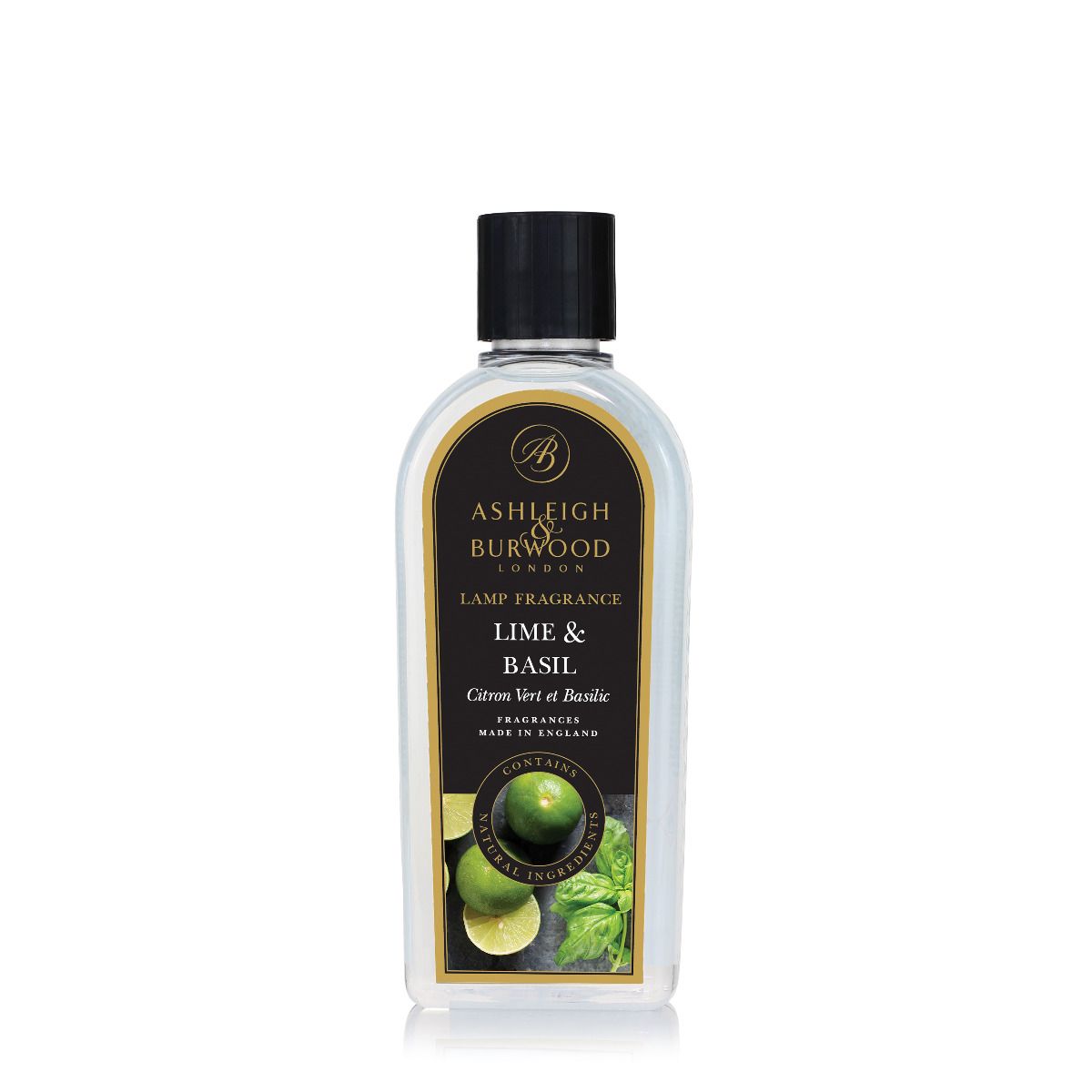 Ashleigh & Burwood Lime & Basil Fragrance Lamp Oil (500ml) - Ashleigh & Burwood Fragrance Lamps from thetraditionalgiftshop.com