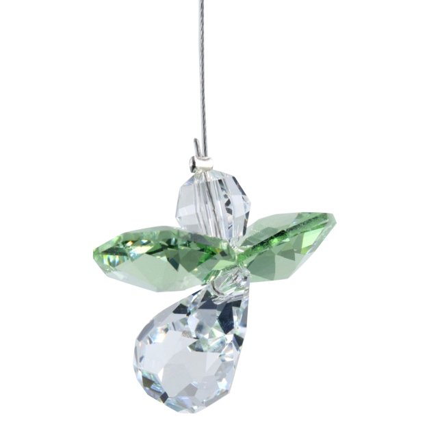 August Birthstone Crystal Guardian Angel - Peridot (Small)