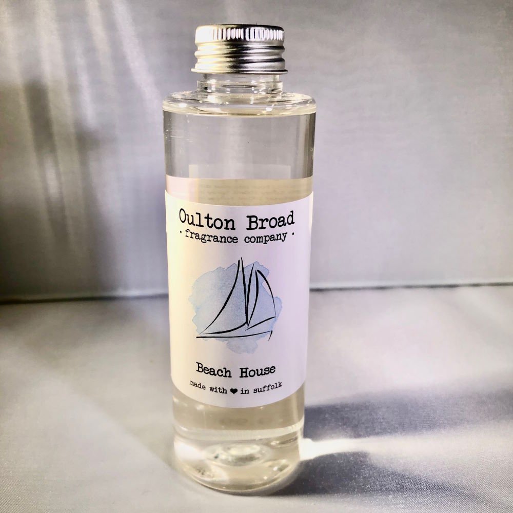 Beach House Reed Diffuser Refill Oil - Oulton Broad Fragrance Company from thetraditionalgiftshop.com
