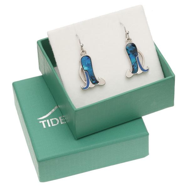 Bluebell Paua Shell Earrings