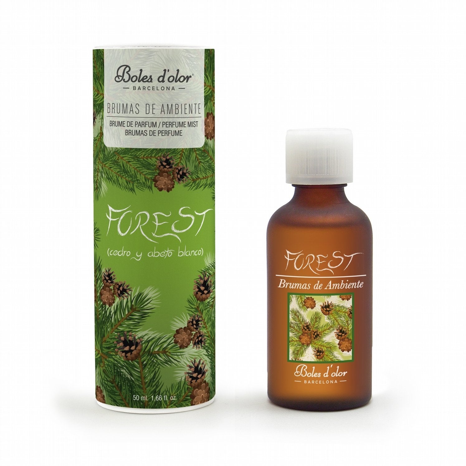 Boles d'olor Forest - Cedar & White Fir (Cedro y Abeto Blanco) Brumas de Ambiente Essence (50ml) - Boles d'olor Fragrance Mist Oils & Mist Diffusers from thetraditionalgiftshop.com
