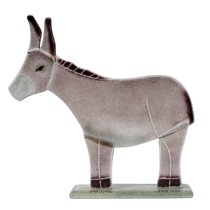 Darcey the Donkey Fused Glass Ornament - D&J Glassware Fused Glass from thetraditionalgiftshop.com