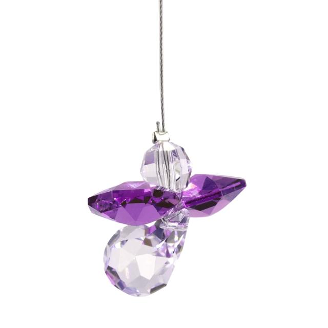February Birthstone Crystal Guardian Angel - Amethyst (Small)