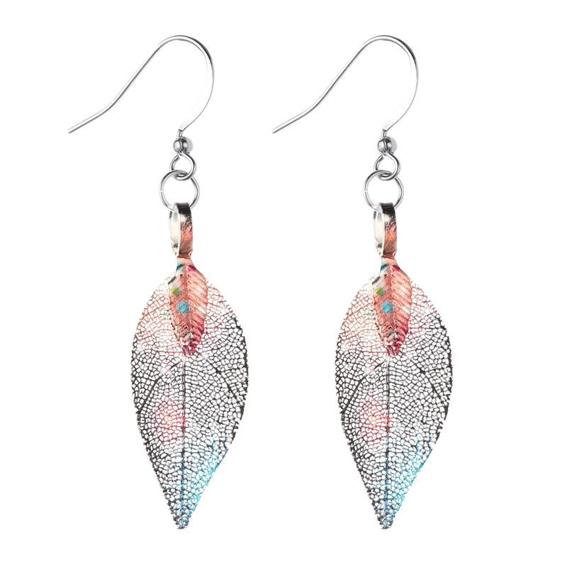 Galaxy Leaf Earrings