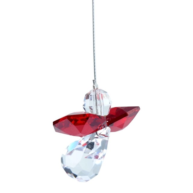 January Birthstone Crystal Guardian Angel - Garnet (Small)