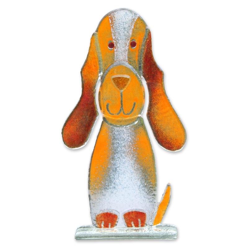 Max the Dog Fused Glass Ornament