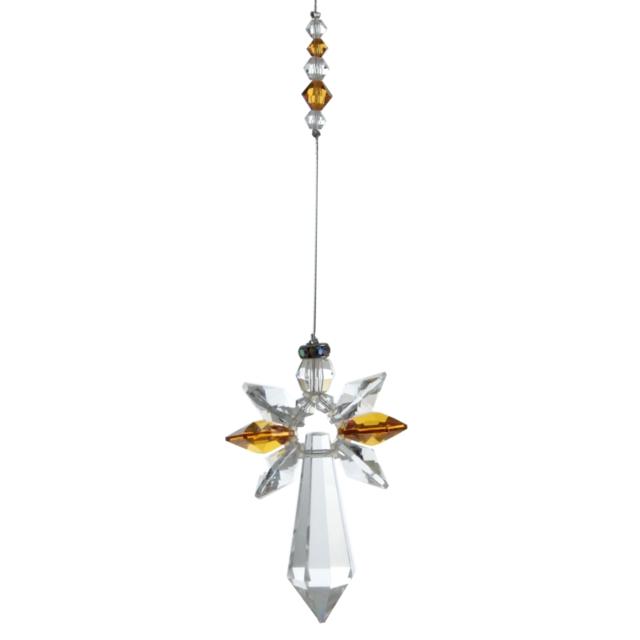 November Birthstone Crystal Guardian Angel - Topaz (Large)