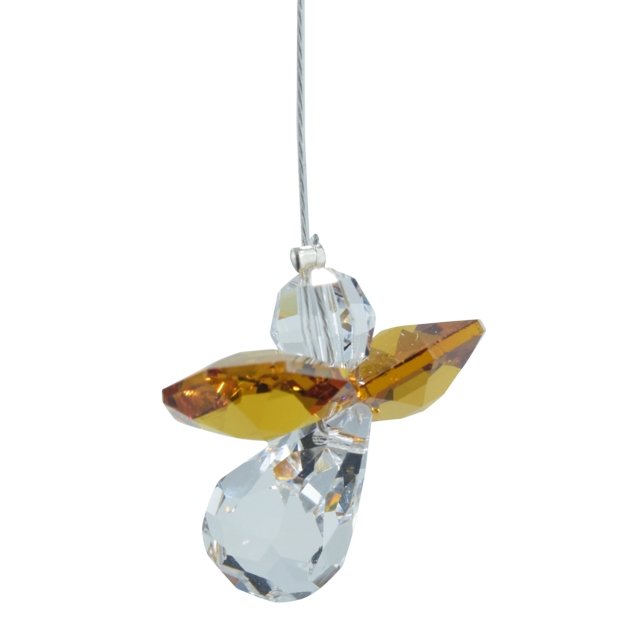 November Birthstone Crystal Guardian Angel - Topaz (Small)