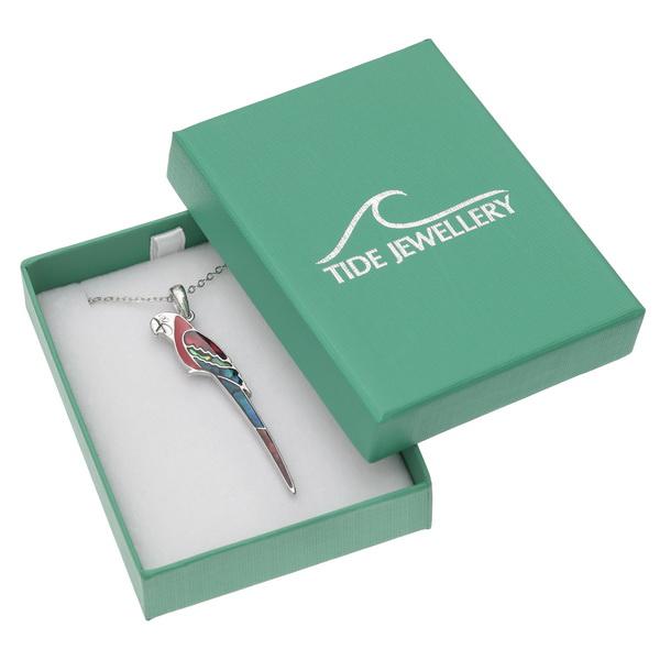 Parrot Paua Shell Necklace - Tide Jewellery from thetraditionalgiftshop.com
