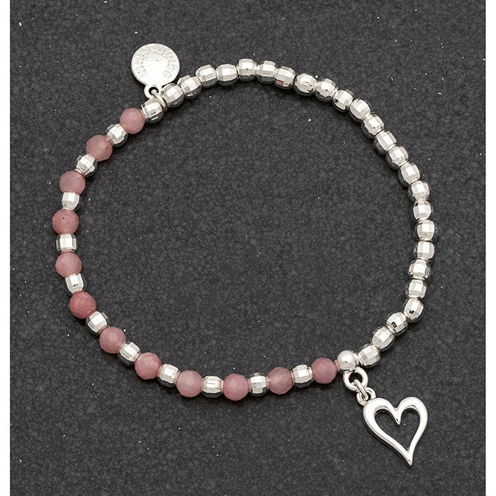 Rose Quartz Gemstone Bracelet - Equilibrium Jewellery from thetraditionalgiftshop.com