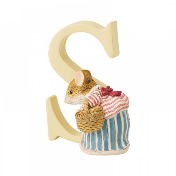 "S" Mrs Tittlemouse Alphabet Letter - Beatrix Potter from thetraditionalgiftshop.com