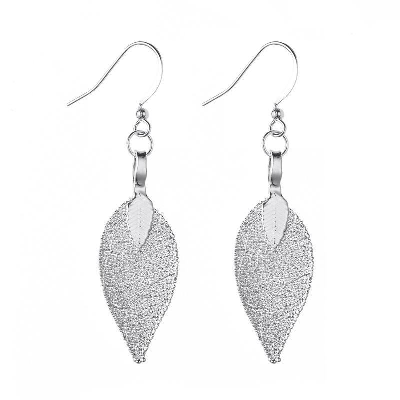 Silver Leaf Earrings