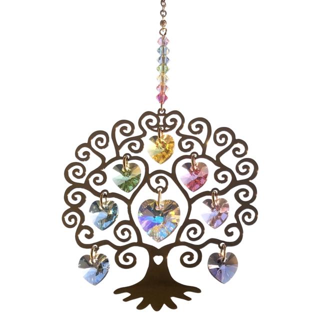 Summer Tree of Life Crystal Suncatcher