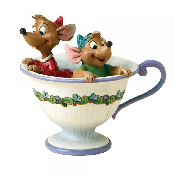 Tea for Two (Jaq & Gus in Teacup) - Disney Traditions from thetraditionalgiftshop.com