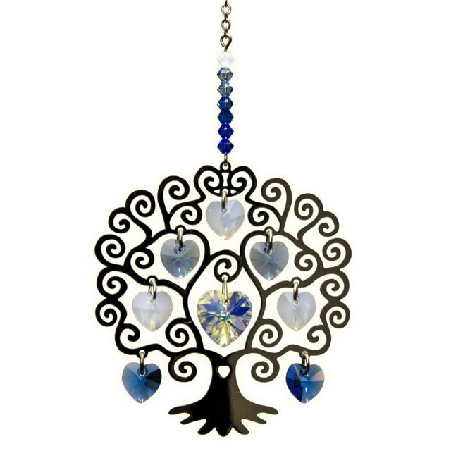 Winter Tree of Life Crystal Suncatcher