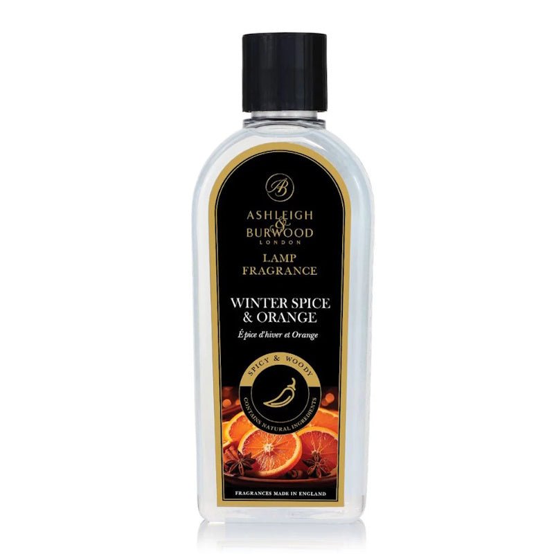 Ashleigh & Burwood Christmas Spice (Winter Spice & Orange) Fragrance Lamp Oil (500ml) - Ashleigh & Burwood Fragrance Lamps from thetraditionalgiftshop.com