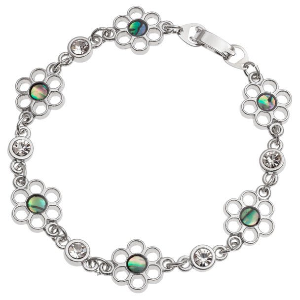 Daisy Paua Shell Bracelet - Tide Jewellery from thetraditionalgiftshop.com