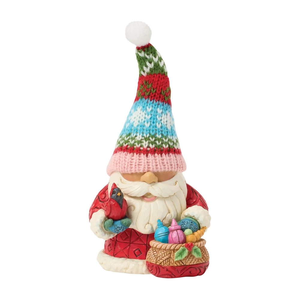 Decorate with Happiness (Holiday Gnome with Knit Hat) - Heartwood Creek by Jim Shore from thetraditionalgiftshop.com