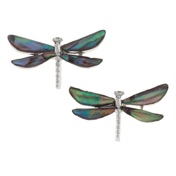 Dragonfly Paua Shell Stud Earrings - Tide Jewellery from thetraditionalgiftshop.com