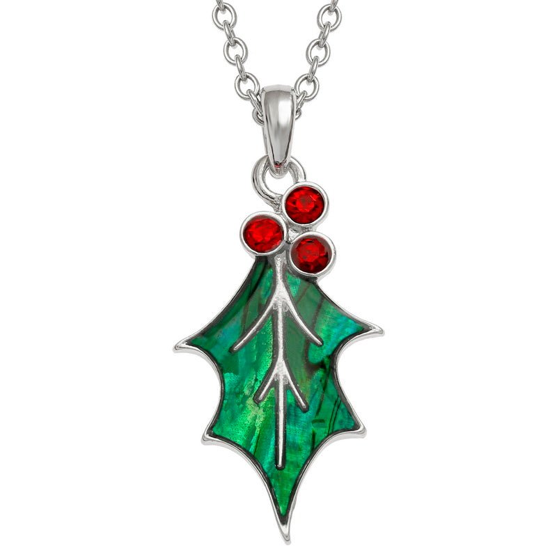 Holly Paua Shell Necklace - Tide Jewellery from thetraditionalgiftshop.com