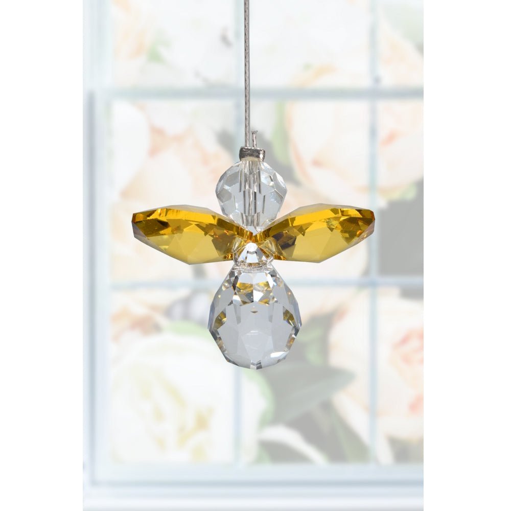 November Birthstone Crystal Guardian Angel - Topaz (Small) - Wild Things Crystal from thetraditionalgiftshop.com