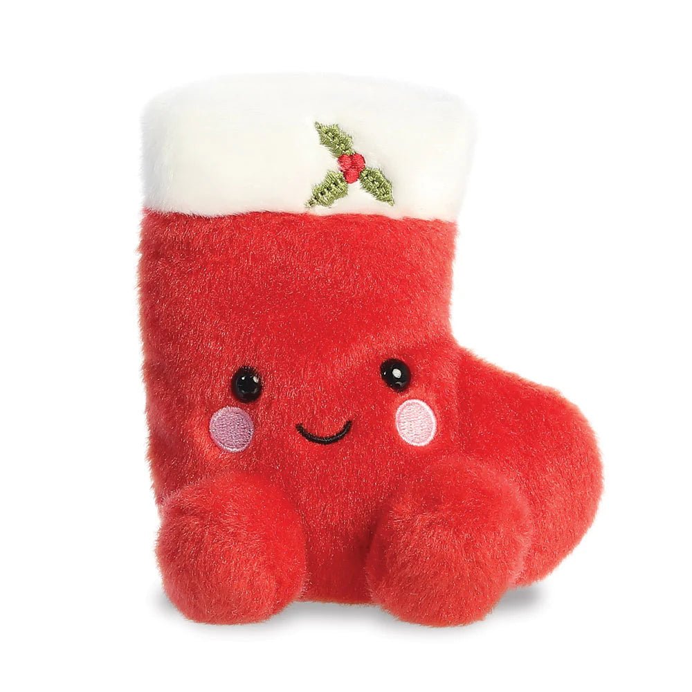 Palm Pals Holly Stocking Plush Toy - Palm Pals from thetraditionalgiftshop.com