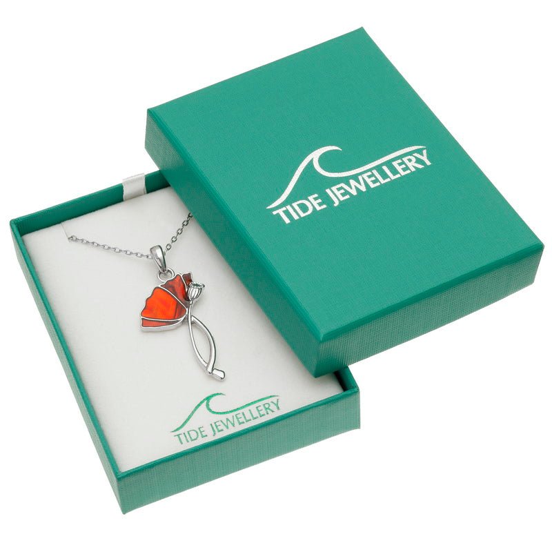 Poppy Paua Shell Necklace - Tide Jewellery from thetraditionalgiftshop.com