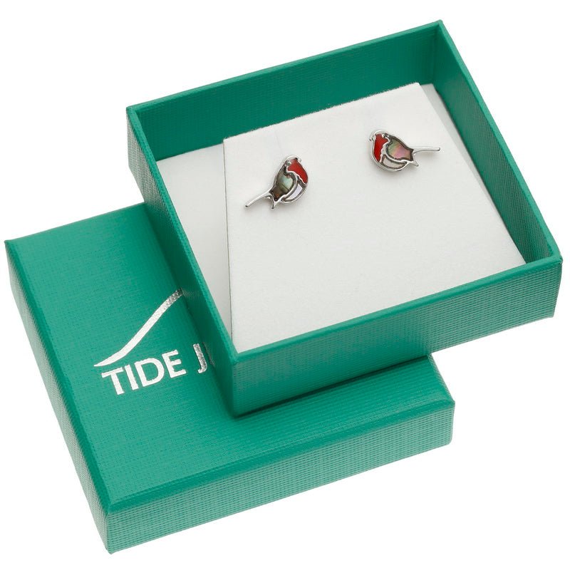 Robin Paua Shell Stud Earrings - Tide Jewellery from thetraditionalgiftshop.com