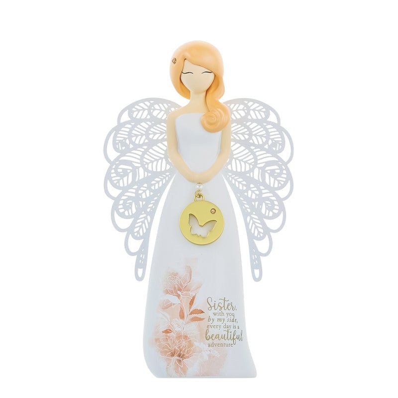 Sister By My Side Angel Figurine - You Are An Angel from thetraditionalgiftshop.com
