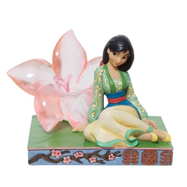 A Rare and Beautiful Bloom (Mulan with Blossom Flower) - Disney Traditions from thetraditionalgiftshop.com