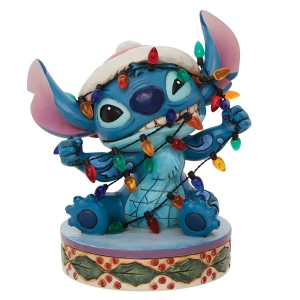 All Tangled Up (Stitch in Christmas Lights) - Disney Traditions from thetraditionalgiftshop.com